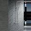 Conjunto barra de ducha monomando Line cromo de Imex